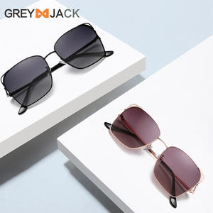 Lunettes de soleil polarisées Greyjack pour femme, monture métallique, verres TAC, protection UV400, mode, protection solaire, voyage, conduite, fête - Product Image 1