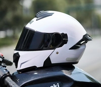 Nouveau Casque Modulable à Double Visière avec Fonction Relevable pour Moto Tout-Terrain, Taille Unique, Emballé en Boîte