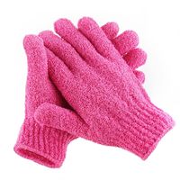 Gants de bain exfoliants en nylon personnalisés sans frais de douane du fournisseur de Guangzhou