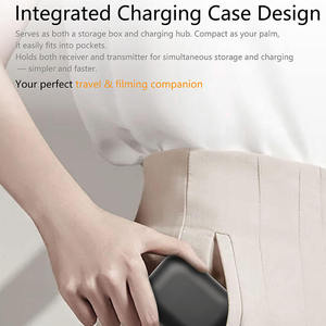 ไมโครโฟนแบบหนีบคล้องคอทรงกลมไมโครโฟนหนีบแบบหนีบไร้สาย1-2อันสำหรับการถ่ายวิดีโอกลางแจ้ง - Product Image 5