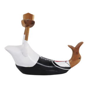 Portabottiglie a forma di anatra ubriaca, scultura in legno per decorare casa, bagno, ufficio - Product Image 1