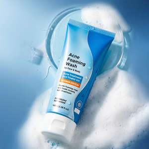 OEM Nettoyant Crème Hydratant Antimicrobien Purifiant en Profondeur et Séborégulateur Anti-Acné pour Femmes, à 4% de <span class=keywords><strong>Peroxyde</strong></span> de <span class=keywords><strong>Benzoyle</strong></span>, pour Peaux Grasses - Product Image 3
