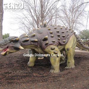 Robot de Metal para exteriores de tamaño real, dinosaurio <span class=keywords><strong>Ankylosaurus</strong></span> para parques infantiles para escuelas, guarderías, aeropuertos, centros comerciales - Product Image 2