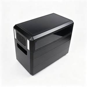 Station d'alimentation portable au lithium hors réseau, noire, AC 220V 2000W 2304Wh, avec chargeur pour la maison et le camping - Product Image 2