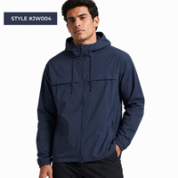 Veste coupe-vent en nylon ripstop avec logo personnalisé pour homme, fermeture éclair intégrale ou demi-zip, imperméable, légère, coupe-vent, vêtements de sport d'extérieur