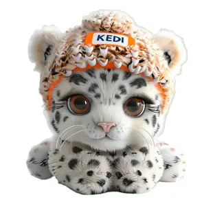 Simulated Snow Leopard Plush Toy Lifelike panther Stuffed Animals Toys Soft Toy for Promotion Gifts