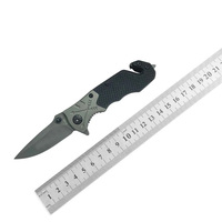 Couteau de poche pliant de survie et de sauvetage FB-1661, lame revêtue de titane, manche G10, idéal pour le camping et la chasse, vente en gros petites commandes F122