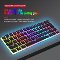 Teclado para Juegos con Cable L700 60%, Retroiluminación RGB, Ultra Compacto, Resistente al Agua, Teclado Compacto de 61 Teclas para Jugadores de PC/Mac
