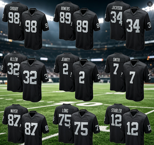 Jersey de Fútbol Americano de los Raiders de Las Vegas Cosido al por Mayor para Hombre, Color Negro # 98 Maxx <span class=keywords><strong>Crosby</strong></span> # Uniforme de Fútbol Americano 89 Brock Bowers - Product Image 1