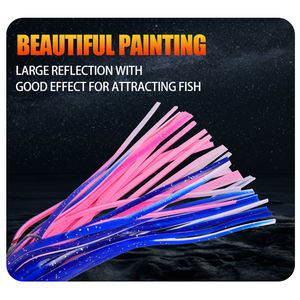 Kit <span class=keywords><strong>di</strong></span> esche morbide in PVC con gonna, design polpo e <span class=keywords><strong>calamari</strong></span>, esche artificiali morbide per zander, lucci, salmoni, merluzzi, esche artificiali per acqua salata - Product Image 6