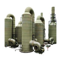 Équipement de désulfuration des gaz de combustion de chaudière, tour de pulvérisation en PRF, épurateur humide, équipement d'élimination du dioxyde de soufre Alibaba