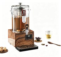 Distributeur de jus multifonctionnel commercial 10L/20L/30L, machine à thé intelligente améliorée avec filtre en acier inoxydable, prise UK, pour comptoir