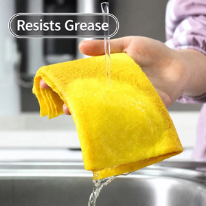 Paño de Limpieza Mágico Engrosado de Microfibra, Toalla Reutilizable y Lavable sin Pelusa para Vidrio, Cocina y Coche - Product Image 1