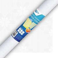Roll Penutup Buku Transparan Perekat Sendiri dari Plastik PP Bertekstur Cakram/Segitiga/Persegi Panjang/Bambu/Bunga