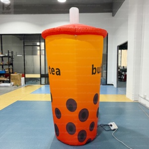 Gobelet à bulles géant gonflable de 6,5 pieds, attrayant, avec logo personnalisé, pour <span class=keywords><strong>la</strong></span> promotion des boutiques de boissons/marchés. - Product Image 5