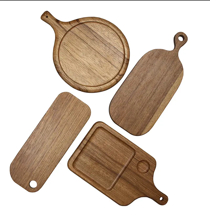 食器棚キッチン木材まな板アカシア木材卸売木製まな板ハンドル付き