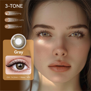 Lentes de contacto de 3 tonos con prescripción de muestra gratis, lentes de contacto de <span class=keywords><strong>color</strong></span> de ojos de potencia natural con ojos - Product Image 1