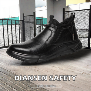 Zapatos de Seguridad de Corte Medio Diansen, Microfibra, Suela de Goma, Resistentes al Aceite, Ácidos y Álcalis, Resistentes a la Abrasión, Puntera de Acero - Product Image 3