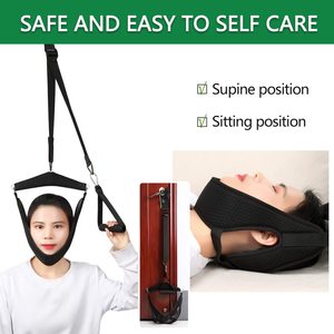 Appareil de traction cervicale à domicile, portable, à accrocher à la porte, hamac pour étirements du cou, pour la physiothérapie du cou, soulagement de la douleur - Product Image 2