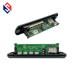 Nhà sản xuất skd lắp ráp MP3 Bộ giải mã của xe 12V 5V MP4 màu đỏ hiển thị với điều khiển từ xa mô-đun USB TF <span class=keywords><strong>FM</strong></span> AUX kết nối - Product Image 3