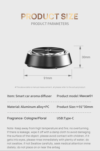 Portable <strong>Mini</strong> Ultrasonic Aromatherapy <strong>Diffuser</strong> Battery Powered Car Humidifier with Waterless Essential <strong>Oil</strong> - Product Image 2