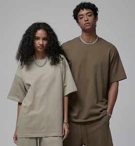 Camiseta Extra Grande para Hombre, 100% Algodón, Personalizada al por Mayor, de Alta Calidad, Lisa, Premium, Informal, Transpirable, 300g - Product Image 4