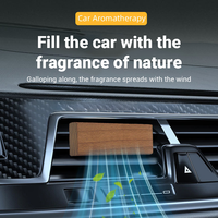 Diffuseur de parfum pour voiture en bois SOCELI, clip de ventilation de luxe, diffuseur de parfum en bois solide, parfum pour l'intérieur de la voiture, logo personnalisé OEM