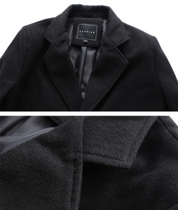 Mùa Thu Mùa Đông Thời Trang Mới Lần Lượt Xuống Cổ Áo Rắn Màu Sắc Áo Khoác Đơn Giản Nút Người Đàn Ông Giản Dị Áo Dài Dài Len Giản Dị Áo Khoác - Product Image 6