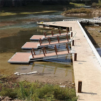 Quai flottant privé bateau ponton plate-forme marinas aluminium de qualité marine