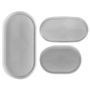 قالب سيليكون سداسي ومربع وبيضاوي من AOHUA لصنع الحلوى وحامل الأكواب وقواعد الأكواب - للخرسانة والراتنج الإيبوكسي والجبس - Product Image 3