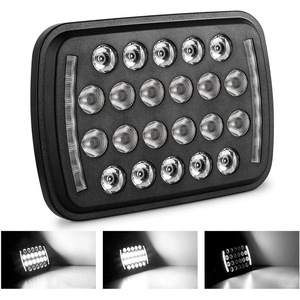 Off Road Led Headlight 7 Inch Square H4 <b>Plug</b> Low High Beam Drl <b>With</b> Aluminum Alloy Body Ip65 Waterproof - Product Image 3