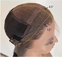 Perruque Lace Front Velora 100% Cheveux Humains Vierges Longue Longueur 180% Haute Densité Cuticules Alignées Sans Colle pour Couleur HD