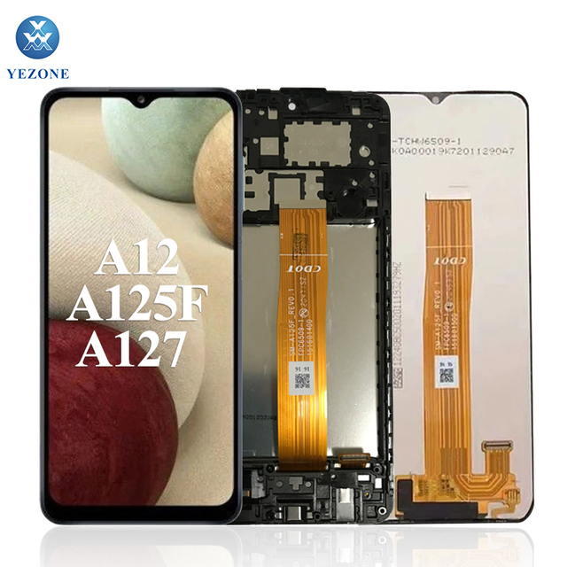 Mobile Phone Display for Samsung A52 Lcd A12 Touch Screen Digitizer Assembly Replacement