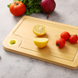 Ensemble de planches à découper en bambou 3 pièces Ustensiles de cuisine Durables Non toxiques Antibactériens Écologiques Lavables au lave-vaisselle Rainure profonde pour le jus - Product Image 3