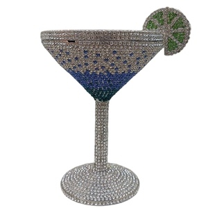 Pochette de soirée scintillante pour femme avec strass et verre en cristal, mini sac à main pour fête, rendez-vous galant ou sortie nocturne - Product Image 3