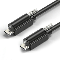 USB C Tipo-C Carga rápida 2M Cable DE DATOS Bloqueo de un solo tornillo Blindaje trenzado para dispositivos móviles Cámaras Escritorios Computadoras