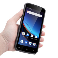 UNIWA M580S, PDA Android con Pantalla Táctil IPS de 5.5 Pulgadas, 4+64 GB, Batería de 3900 mAh, 2 Tarjetas SIM, Escáner de Código de Barras con RFID/P-SAM