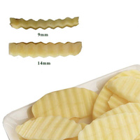 Coupe-frites manuel à ondulations pour légumes, machine à découper les chips, coupe-frites ondulées, trancheuse à frites