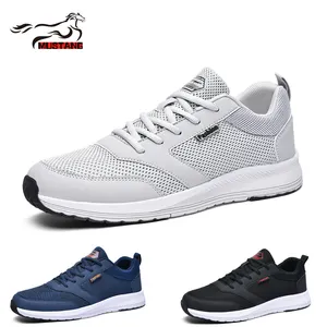 Mustang Summer Low price gym shoe Lace up sport Breathable shoes hot sale men