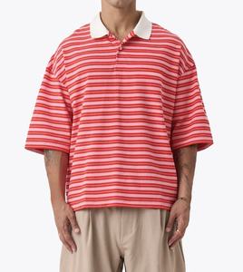 High Quality Boxy Tee for streetwear double-layer <b>long</b>-<b>sleeved</b> <b>men's</b> <b>T</b>-<b>shirt</b> 100% Cotton Custom Street wear for <b>Men</b> - Product Image 1