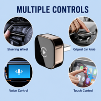 Adaptateur sans fil Carplay, Android Auto, Airplay, dongle, interface multimédia intelligente pour voiture, kit, type C, plug and play