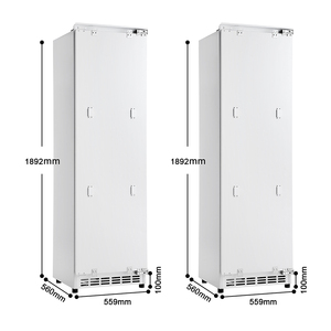 Refrigerador Empotrado de 120 cm, Refrigerador y Congelador de Doble Puerta con Zonas Independientes del Compresor, Máquina de Hielo Manual, Certificación CE, para el Hogar - Product Image 6