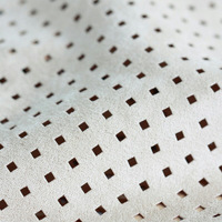 Tissu en tricot composite suédé micro-perforé, 1.2mm d'épaisseur, 55 "de large, revêtement de siège et de canapé automobile de qualité supérieure