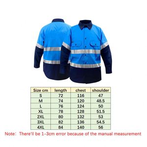 เสื้อเชิ้ตแขนยาวสำหรับงานก่อสร้างแบบสะท้อนแสงเพื่อความปลอดภัยพร้อมโลโก้สั่งทำพิเศษ ชุดยูนิฟอร์มทำงานสำหรับผู้ชาย พร้อมบริการพิมพ์ลาย - Product Image 4