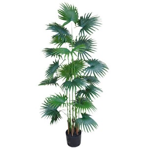 Decoración de Paisaje a Gran Escala con Palmera, Planta en Maceta de Palmera de Alta Gama, Tacto de PE, Planta de Hojas Verdes, Palmera - Product Image 3