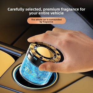 น้ำหอมปรับอากาศในรถยนต์แบบแก้ว ติดตั้งที่ที่วางแก้วน้ำ ตกแต่งภายในรถยนต์ ระดับไฮเอนด์ สำหรับผู้หญิง กลิ่นหอมอ่อนๆ ติดทนนาน - Product Image 3