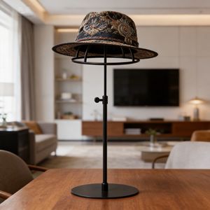Soporte de Exhibición de Sombreros de Metal Ajustable de Alta Calidad y Resistencia, Ecológico, para Promoción y Venta Minorista - Product Image 1
