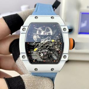 Nuevo Reloj Cuadrado para Mujer, Correa de Cerámica, Fibra de Carbono, Mecánico, Automático, Resistente al Agua, Multifuncional - Product Image 3