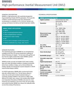 Bmi085 LGA-16 cảm biến chuyển động IC bmi085 - Product Image 2