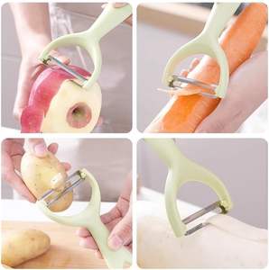 Ustensiles de cuisine : Éplucheur de pommes de terre, fruits et légumes en acier inoxydable, éliminateur d'œillets de pommes de terre, éplucheurs de légumes et de fruits - Product Image 2